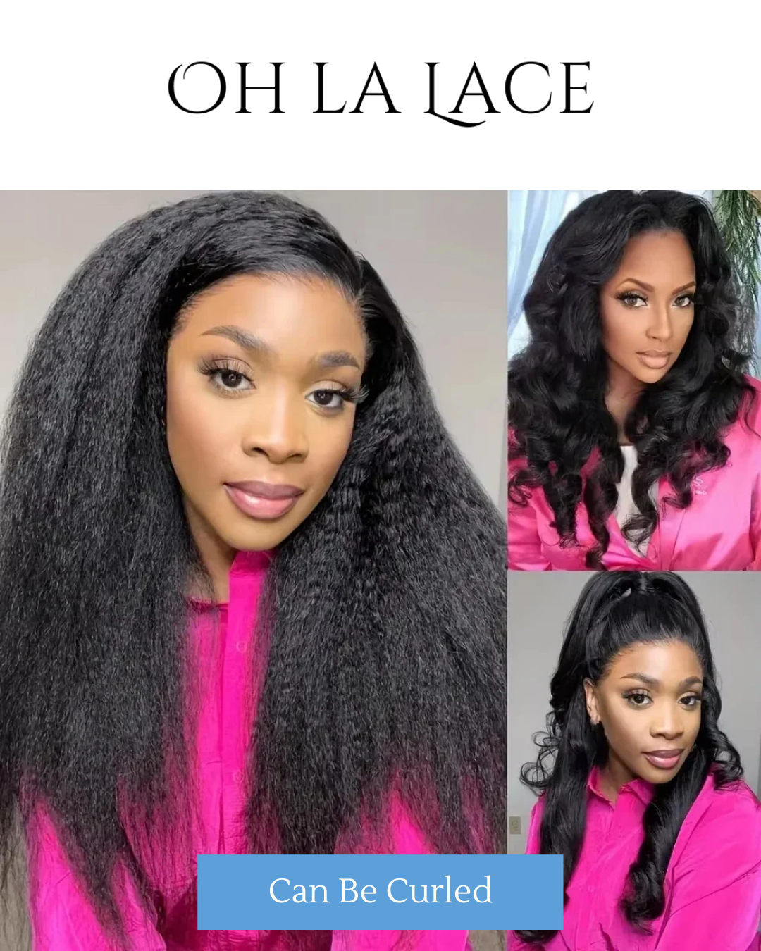 40-Inch Kinky Yaki Straight Lace Front Wig - Ultimate Elegance