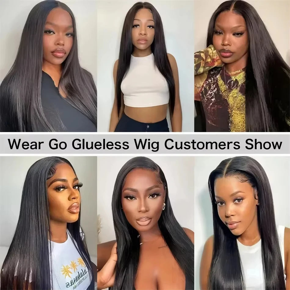Mossily 250% Glueless Pre-Cut Straight premium Lace Wig
