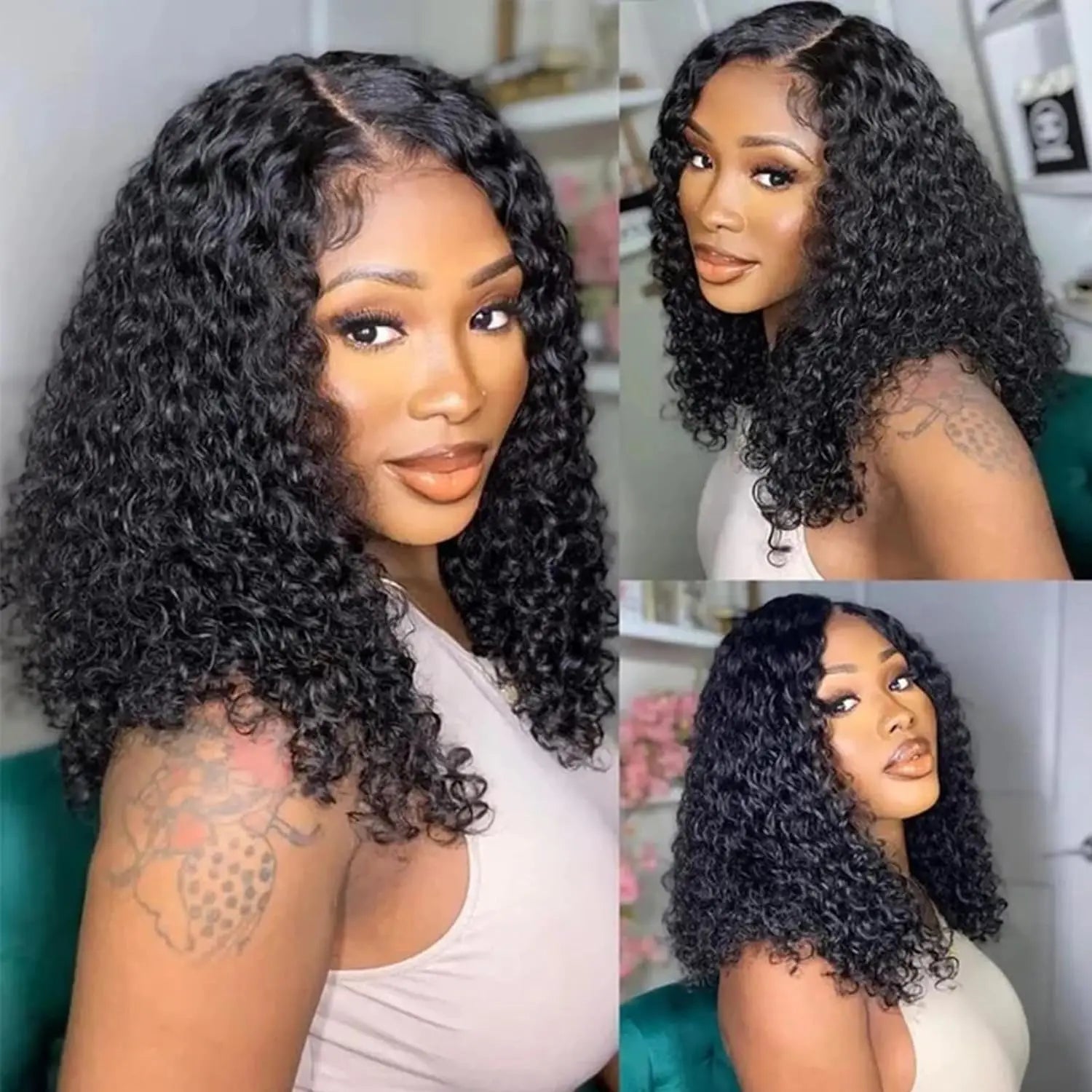 Brazilian Deep Wave Short Bob Wig 16 Inch