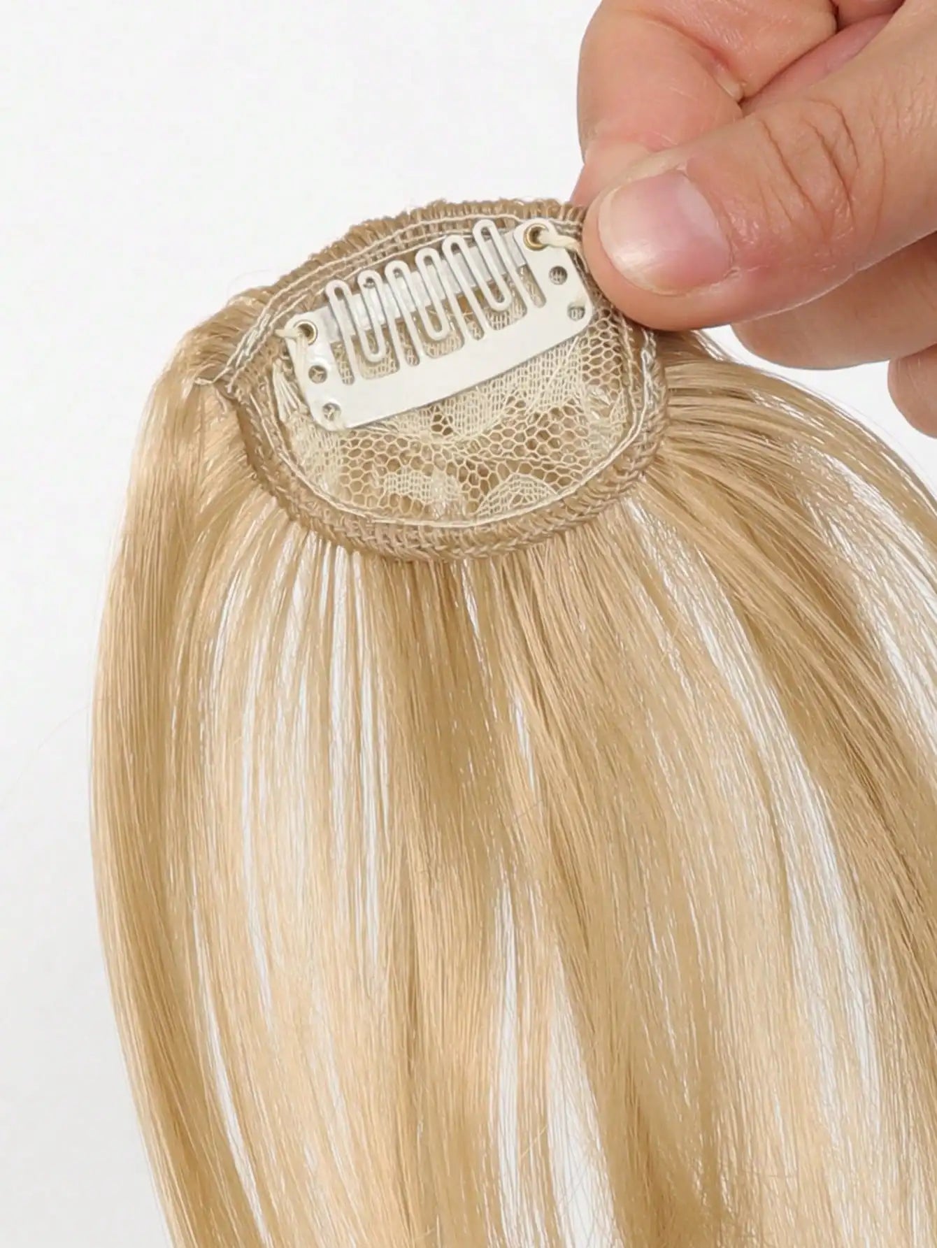 Synthesis Wig Middle-Part Clip-In Bangs