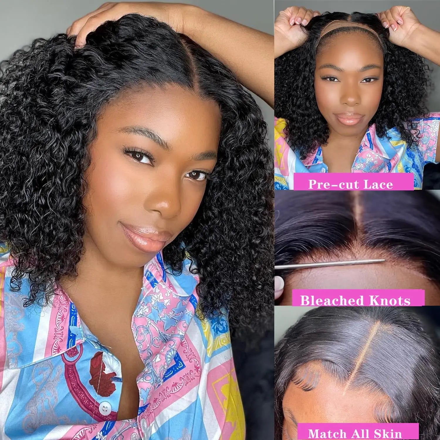Brazilian Deep Wave Short Bob Wig 16 Inch