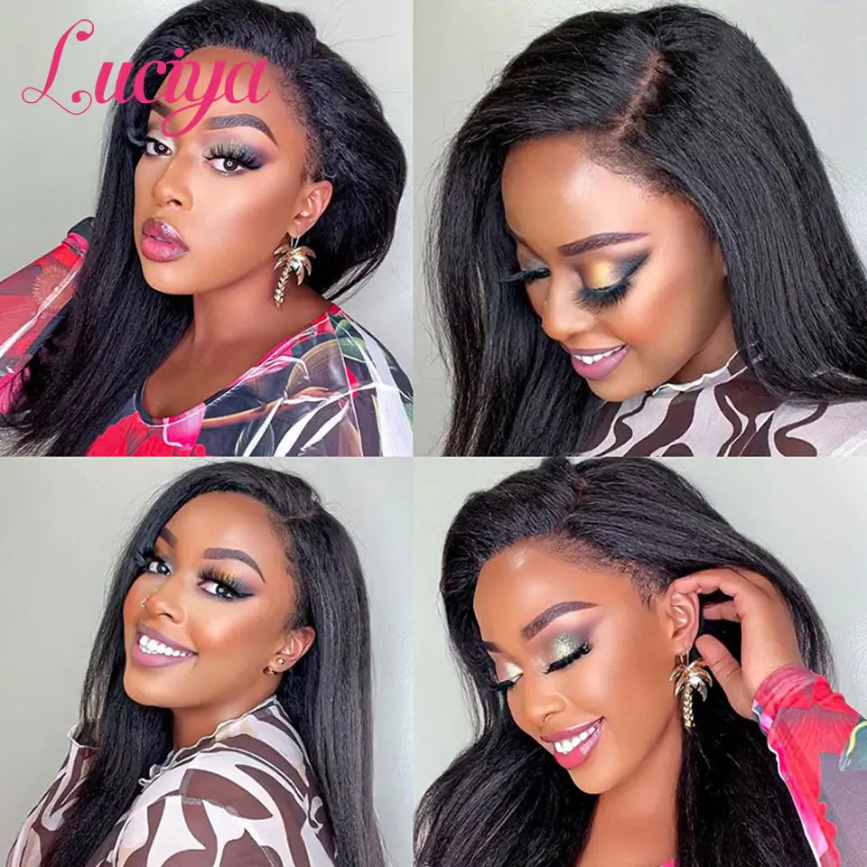 Kinky Straight HD Lace Front Premium Wig