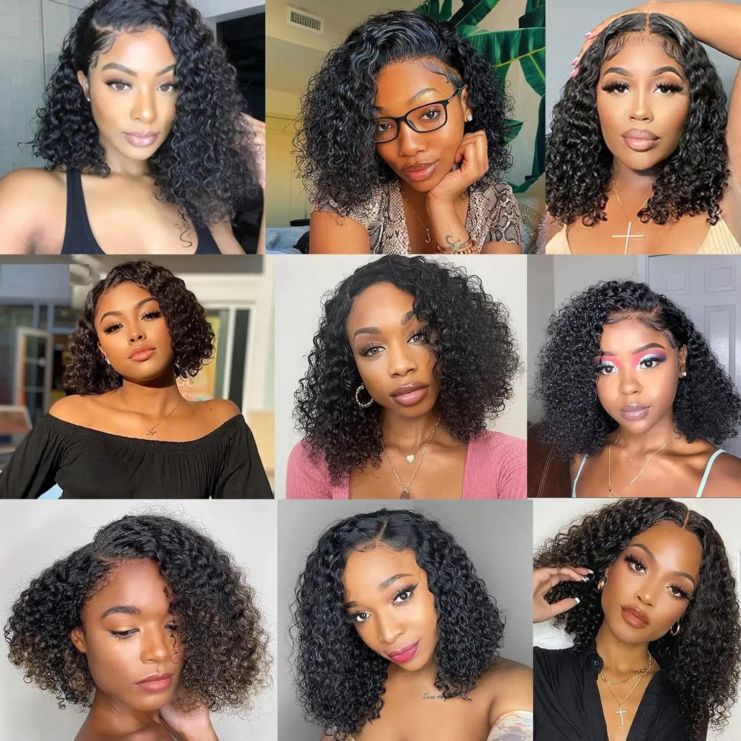Brazilian Deep Wave Short Bob Wig 16 Inch