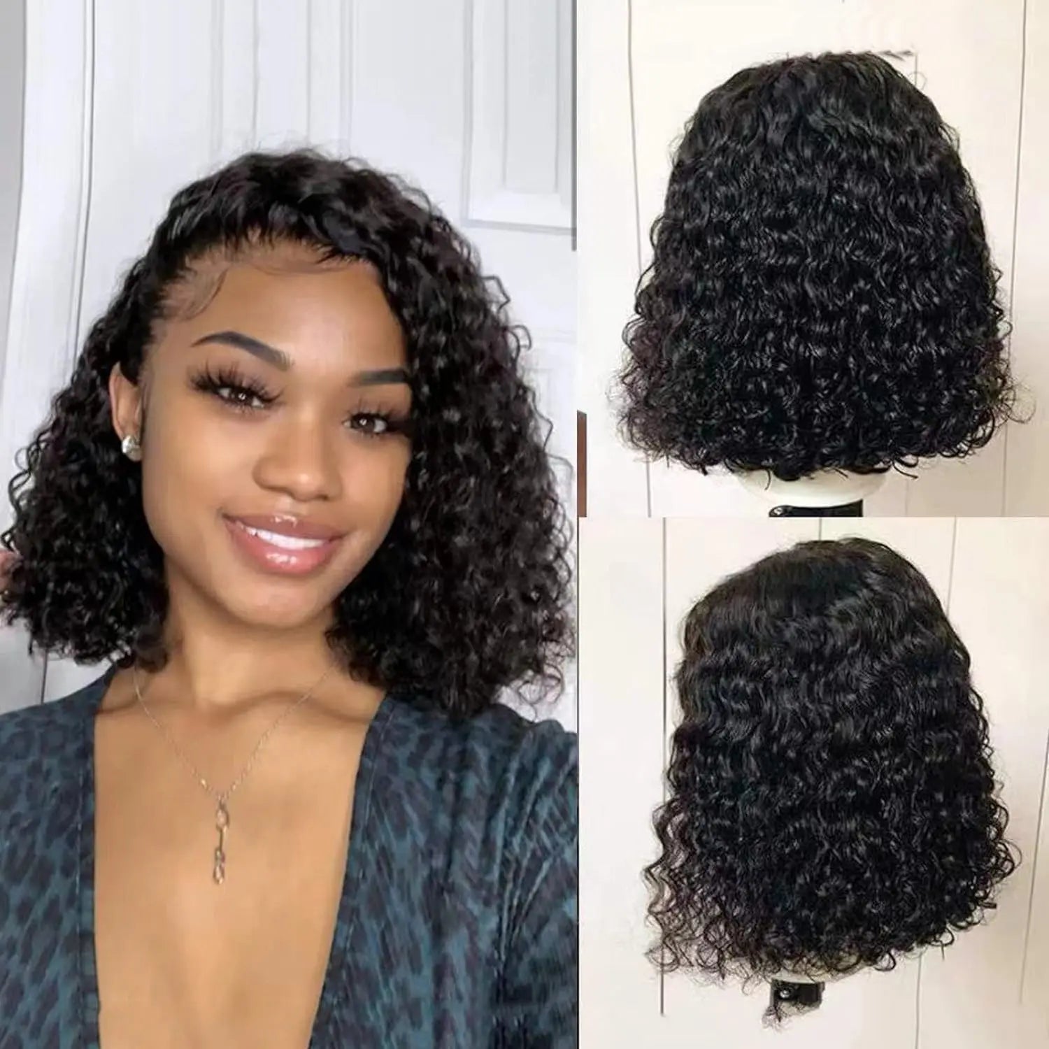 Brazilian Deep Wave Short Bob Wig 16 Inch
