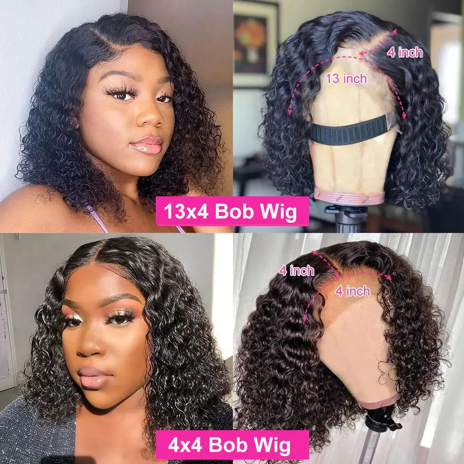 Brazilian Deep Wave Short Bob Wig 16 Inch