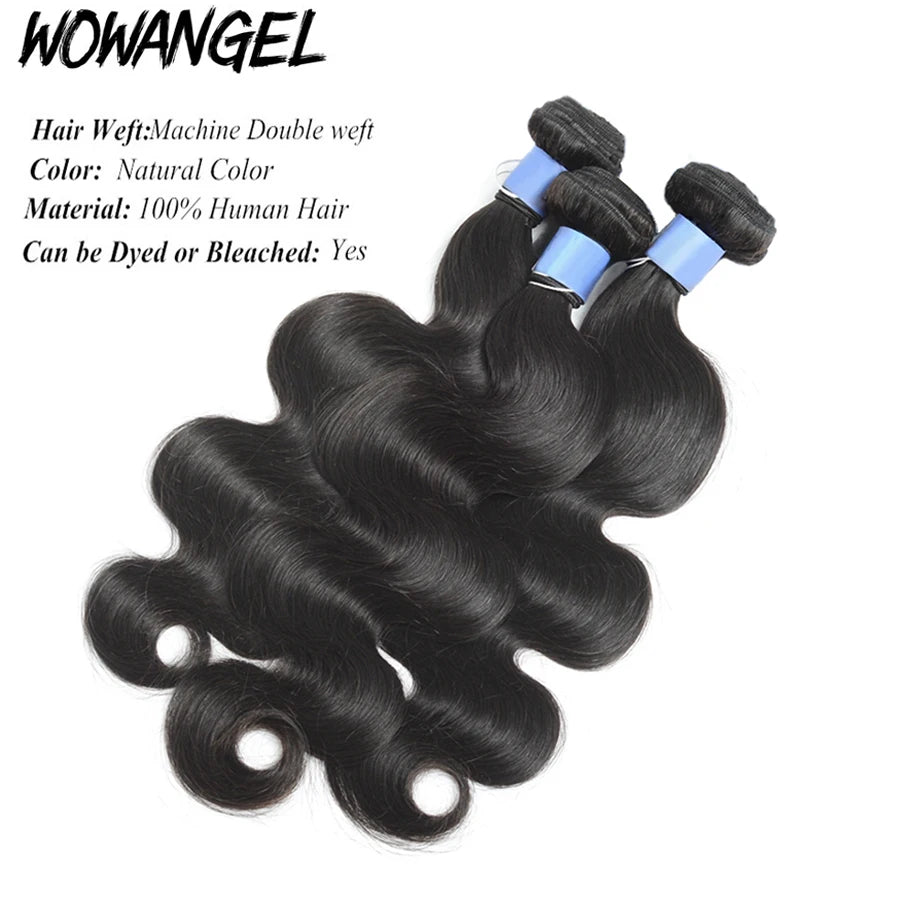 100% Virgin Remy Brazilian Hair Bundles – Body Wave