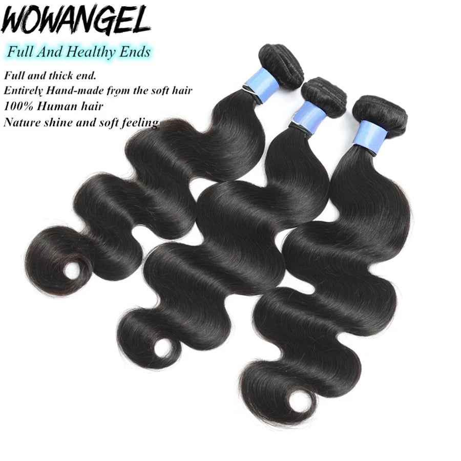 100% Virgin Remy Brazilian Hair Bundles – Body Wave