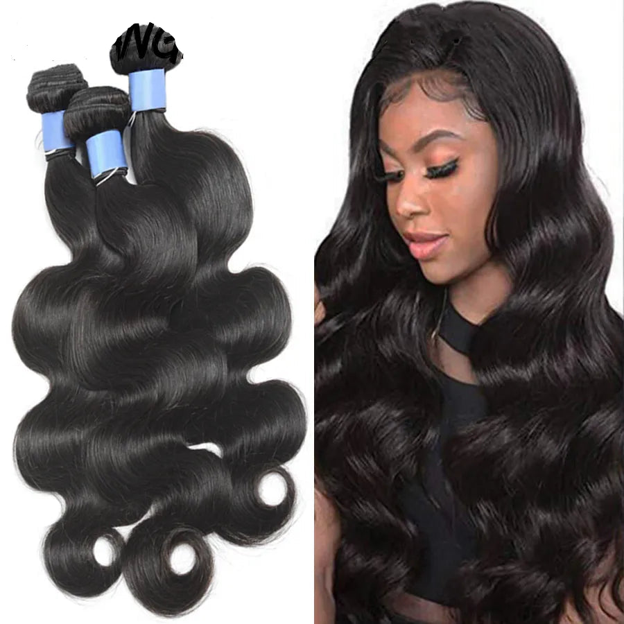 100% Virgin Remy Brazilian Hair Bundles – Body Wave