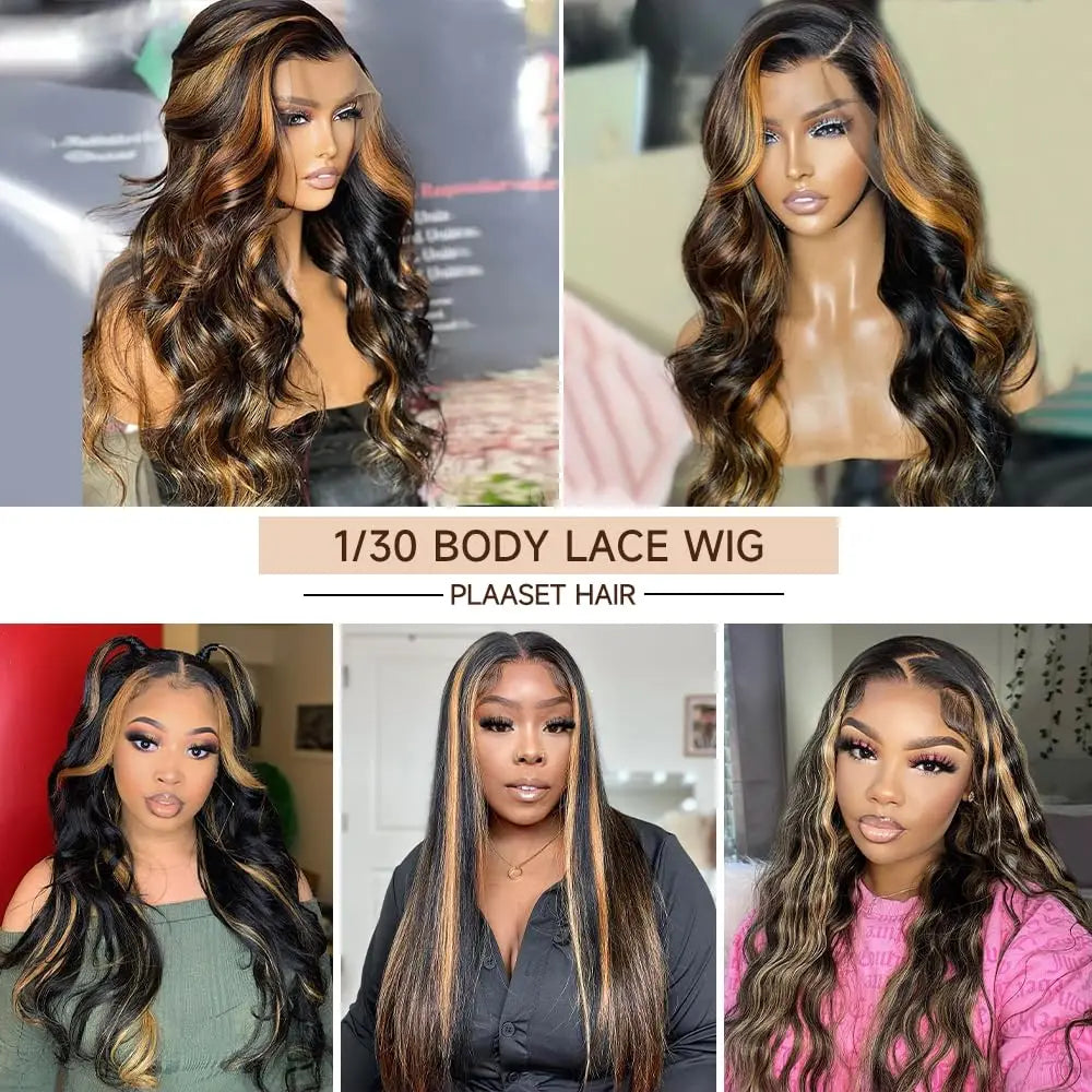 1B/30 Body Wave 30 Inch premium Lace Wig