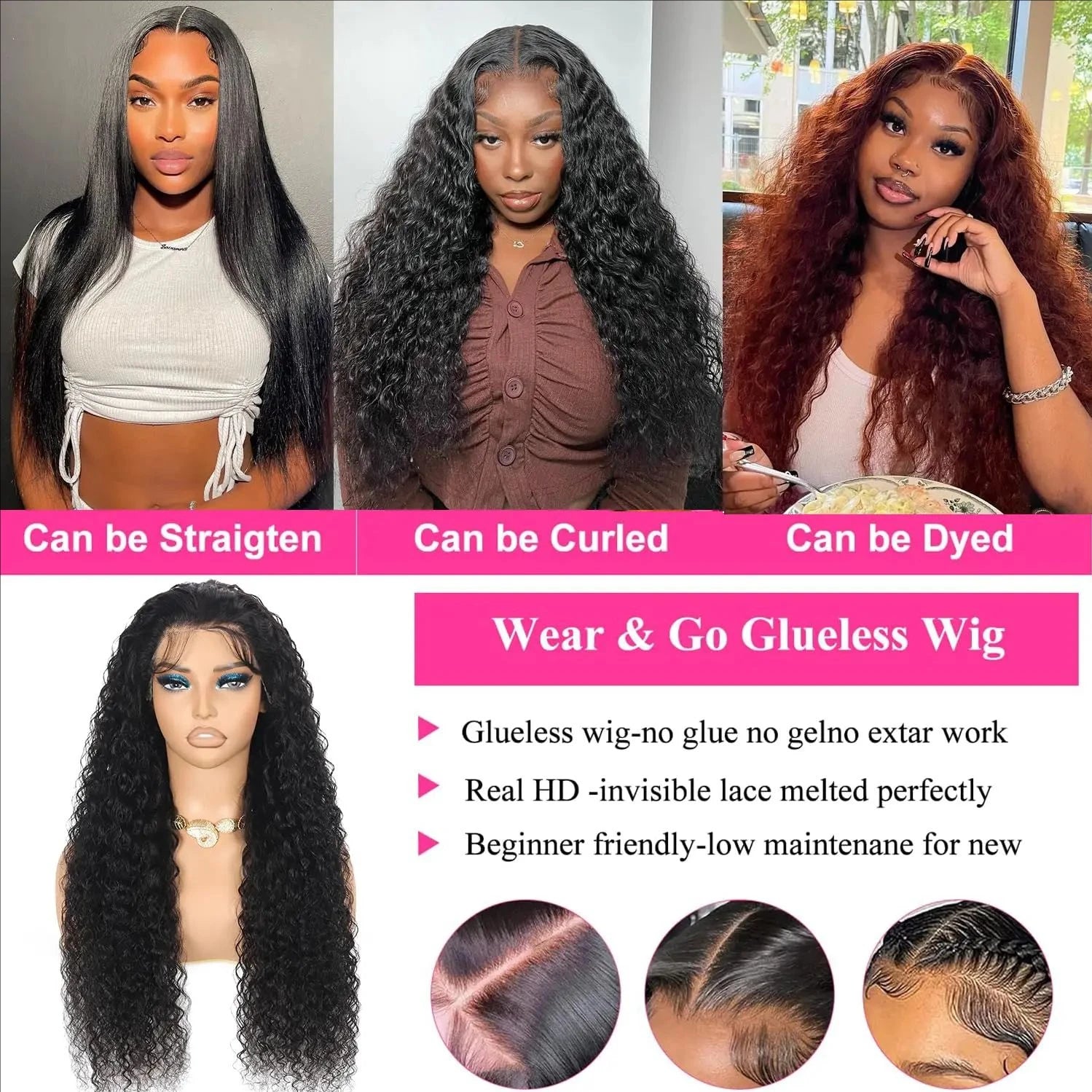 Short Curly HD Lace Frontal Wig