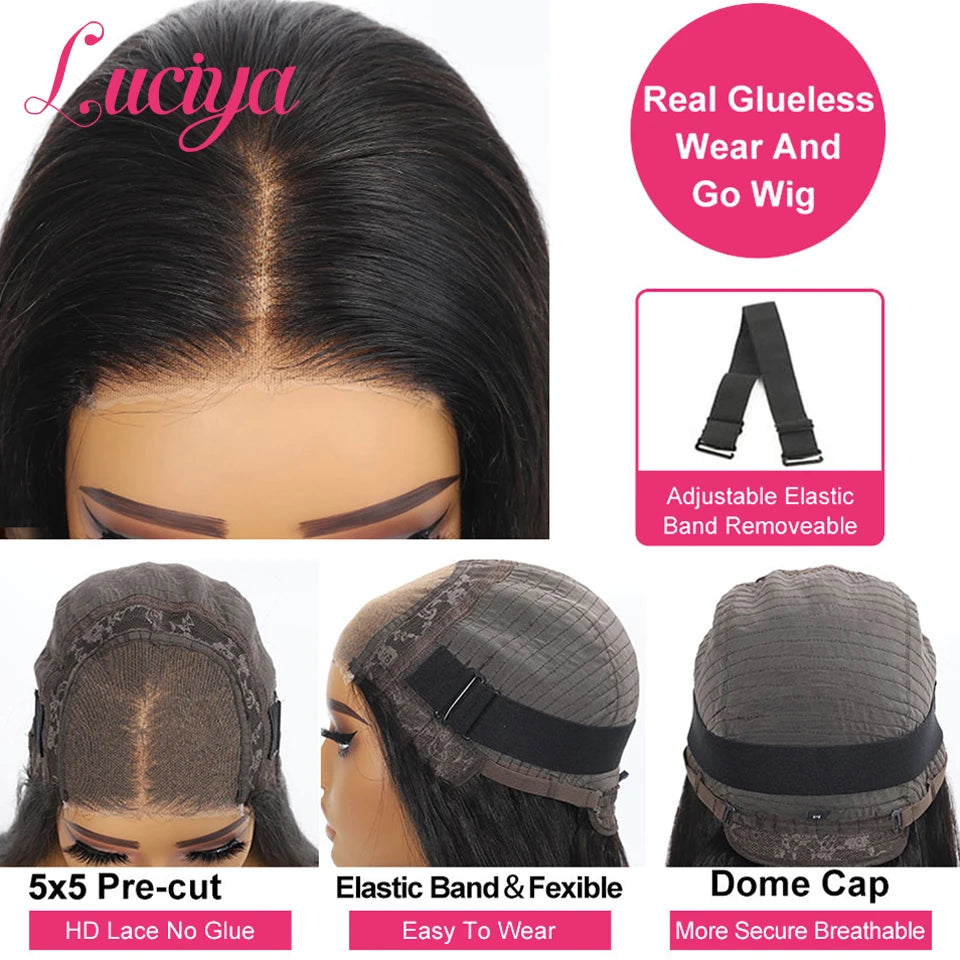 Kinky Straight HD Lace Front Premium Wig