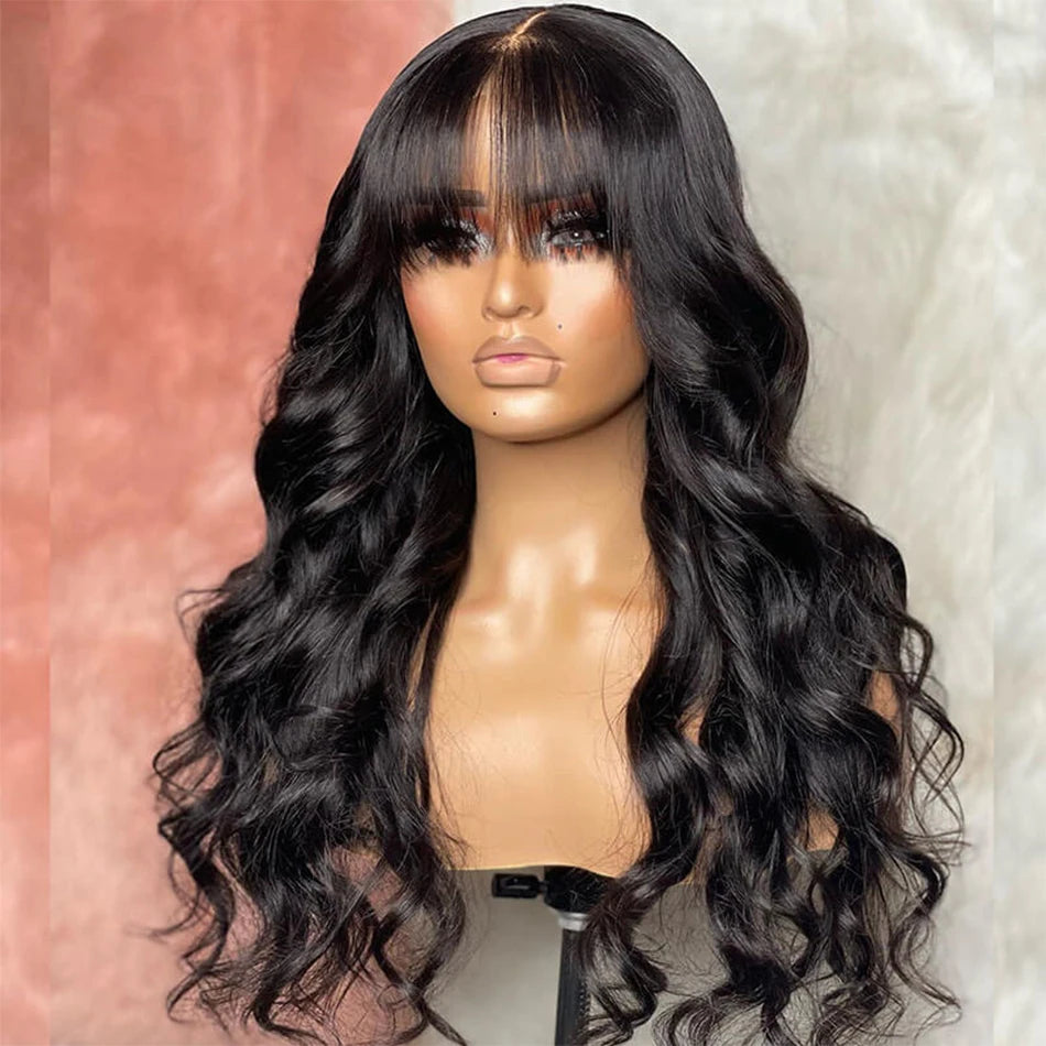 30 Inch Body Wave Premium Wig with Bangs