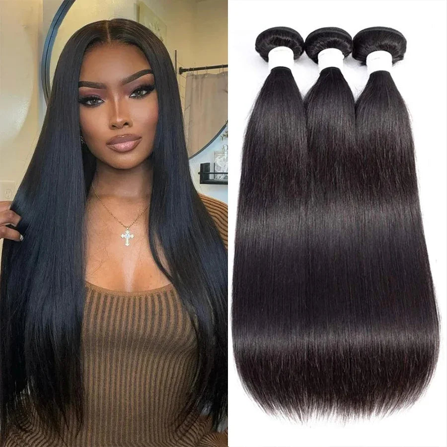 30-40 Inch Bone Straight Hair Bundles