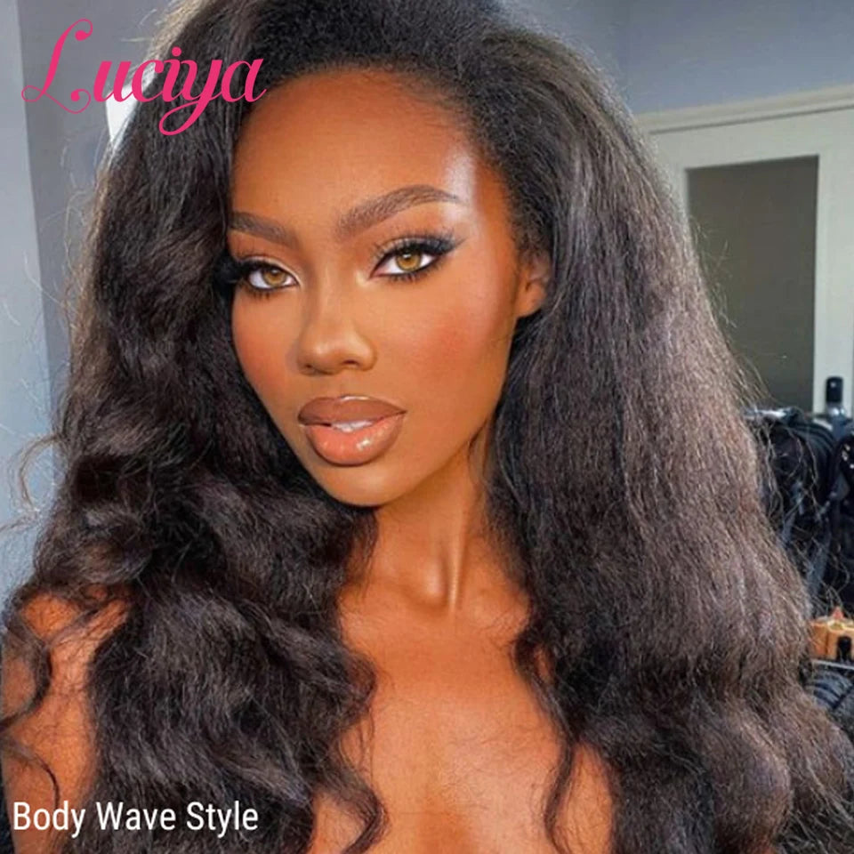 Kinky Straight HD Lace Front Premium Wig