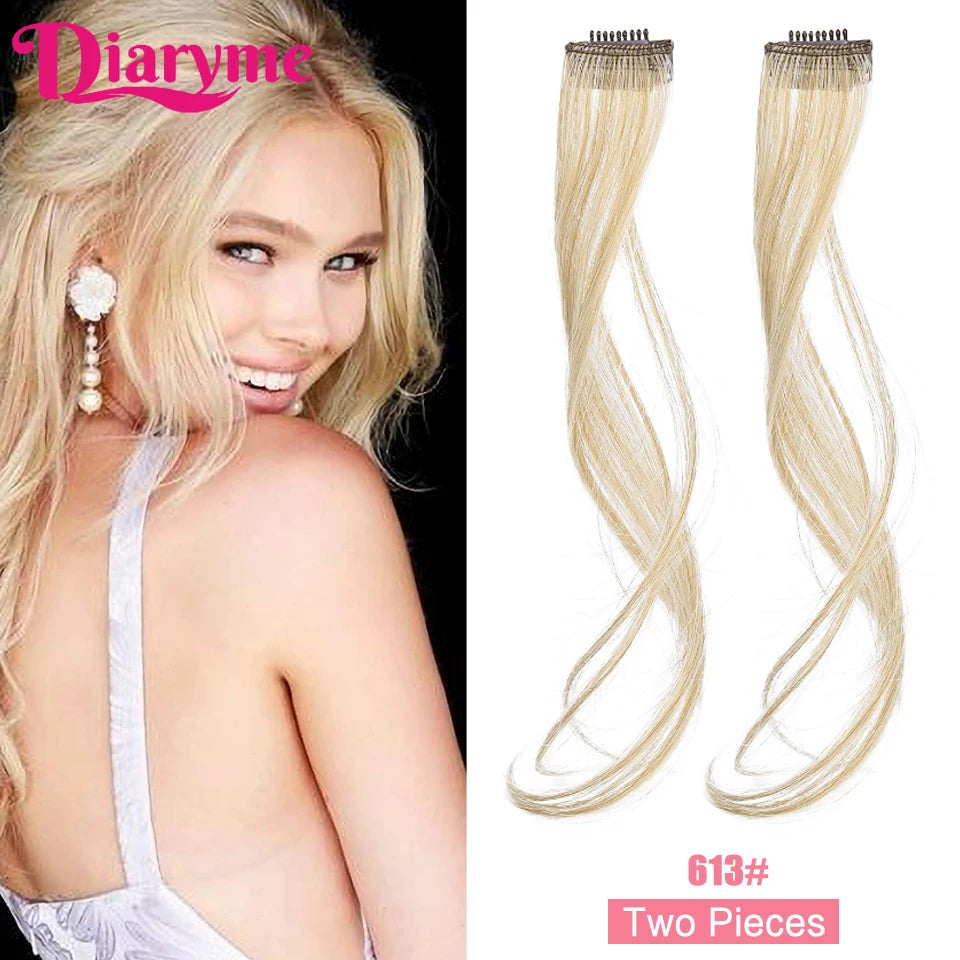 2 PCS Wavy Curly Clip-in Bangs
