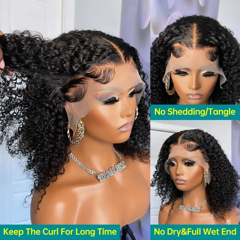 Jerry Curly Short Bob Wig 13x4 - Effortlessly Chic