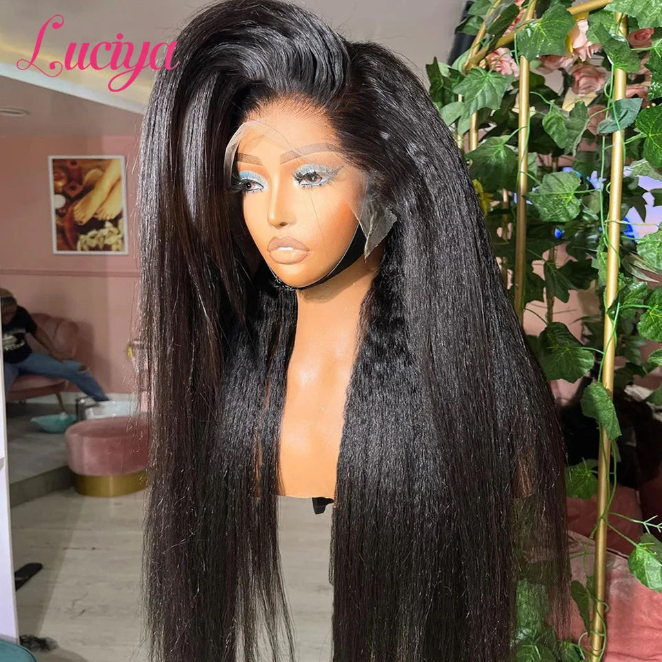 Kinky Straight HD Lace Front Premium Wig
