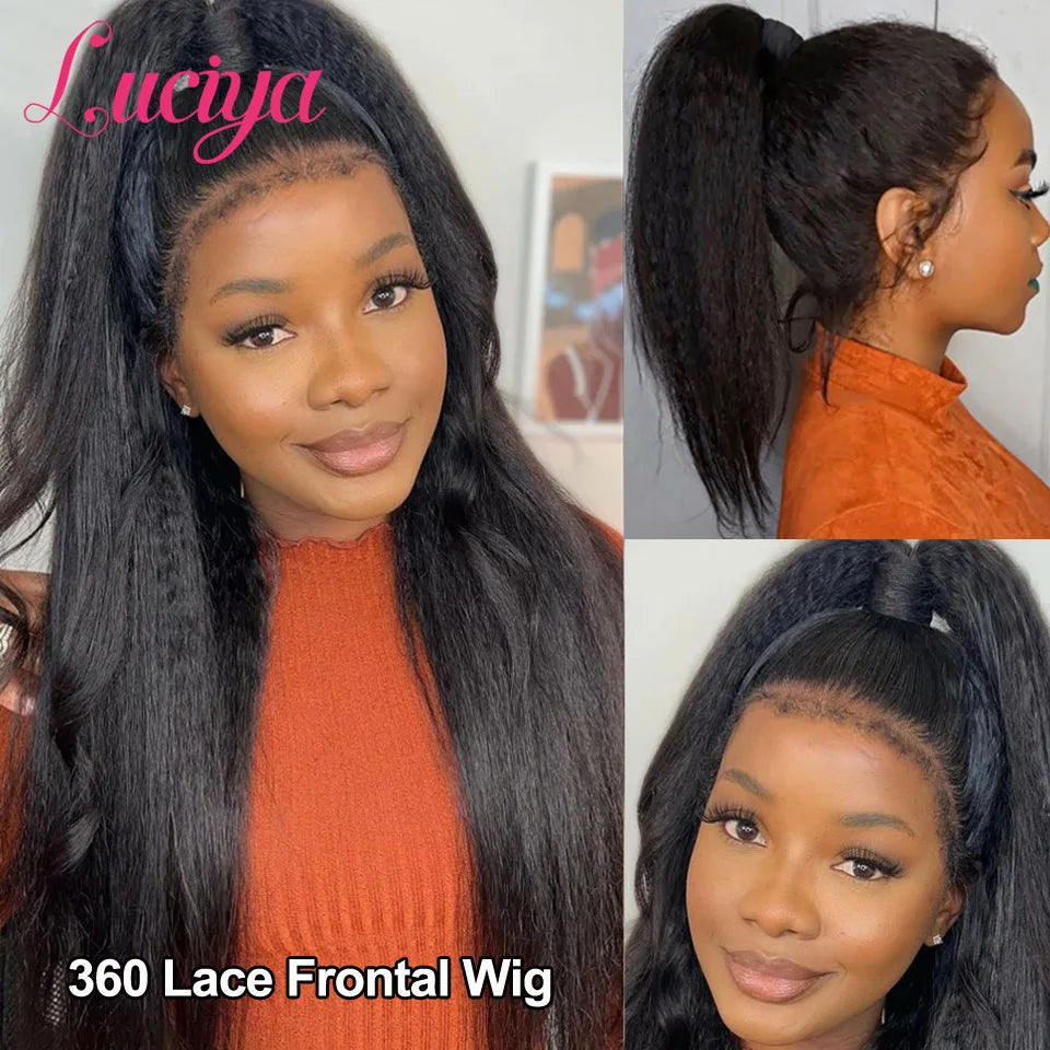 Kinky Straight HD Lace Front Premium Wig
