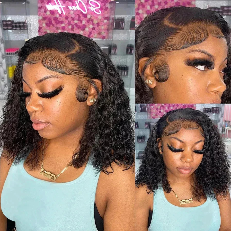 Jerry Curly Short Bob Wig 13x4 - Effortlessly Chic
