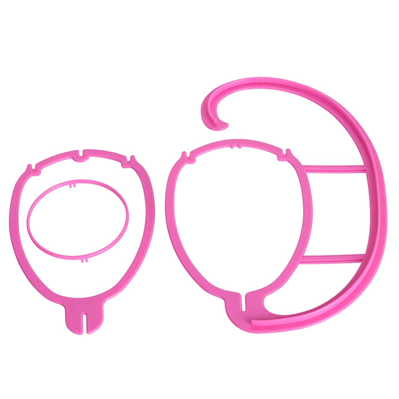 Detachable Portable Plastic Hanging Wig Stand