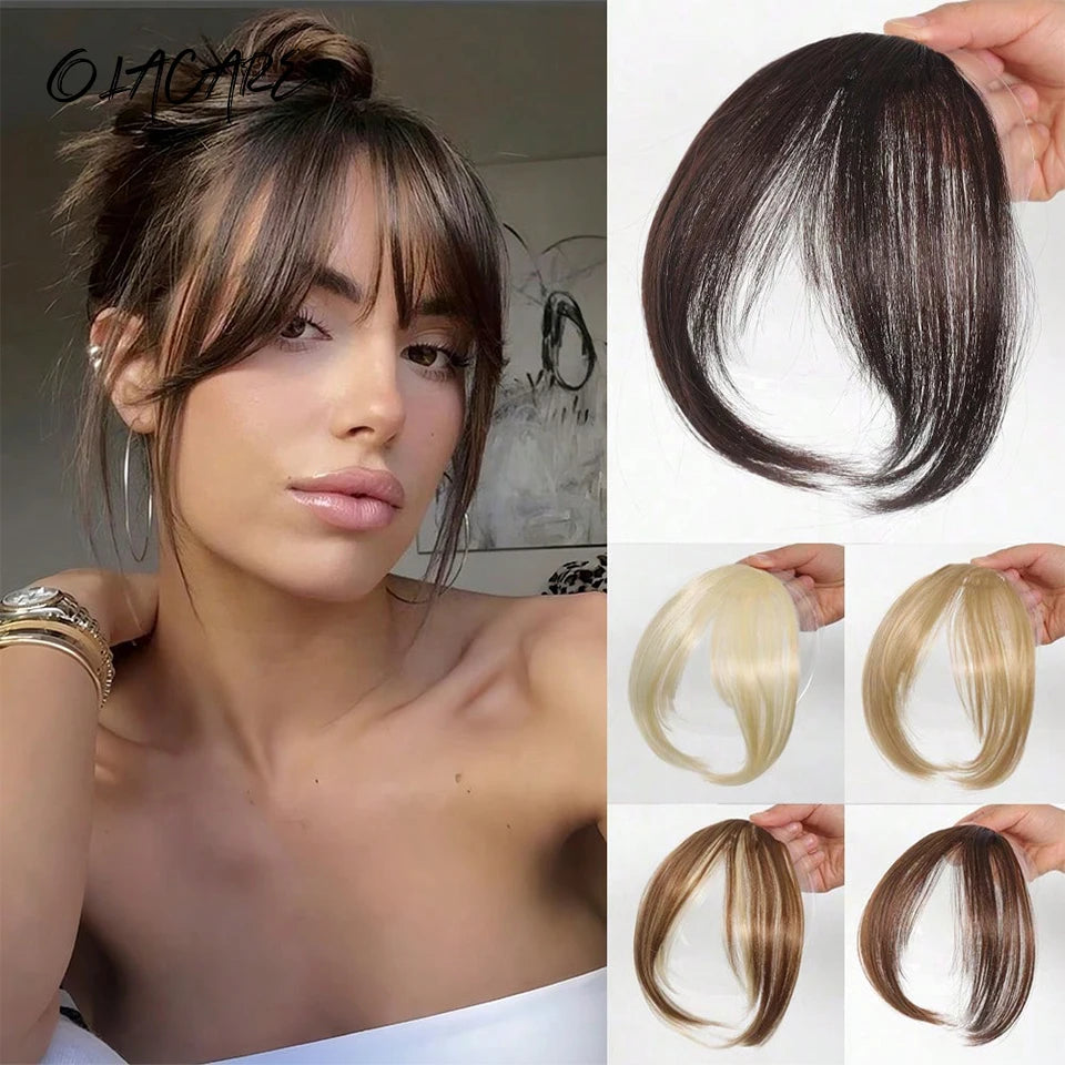 Synthesis Wig Middle-Part Clip-In Bangs
