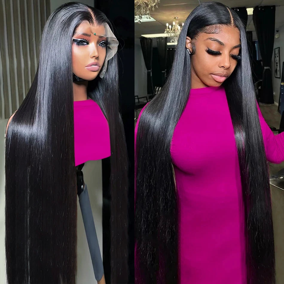30-40 Inch Straight Lace Front Wigs