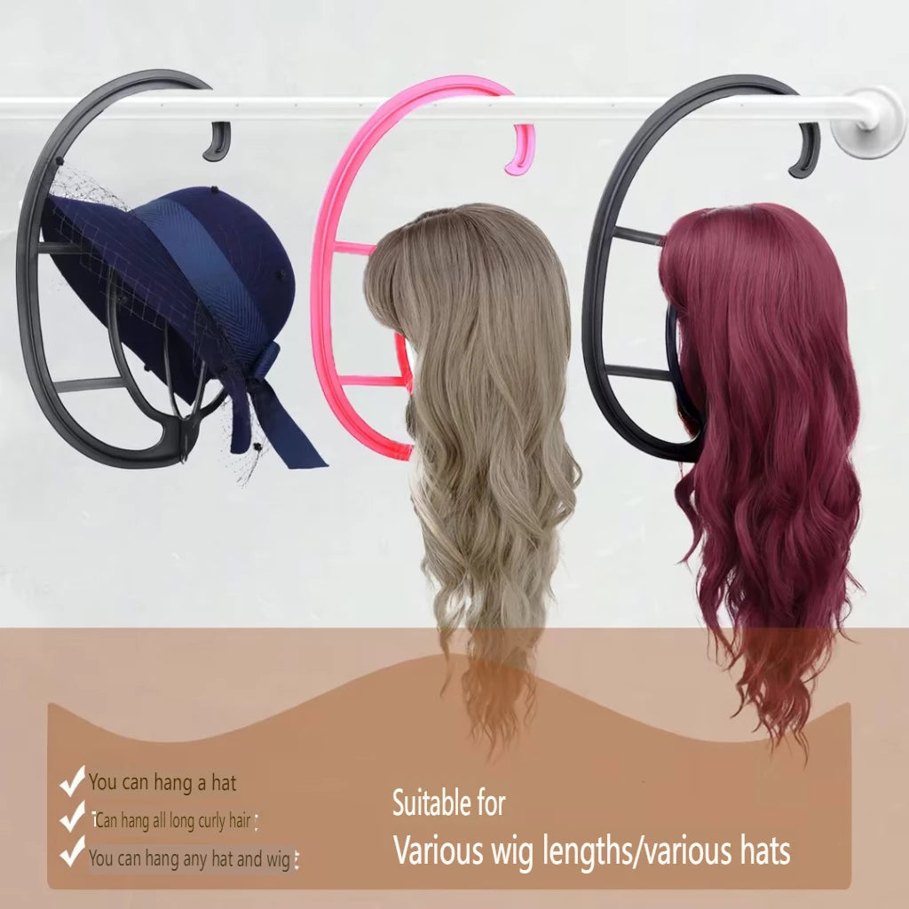 Detachable Portable Plastic Hanging Wig Stand