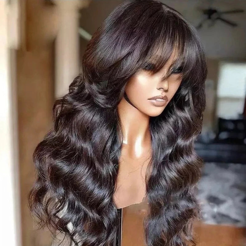 30 Inch Body Wave Premium Wig with Bangs