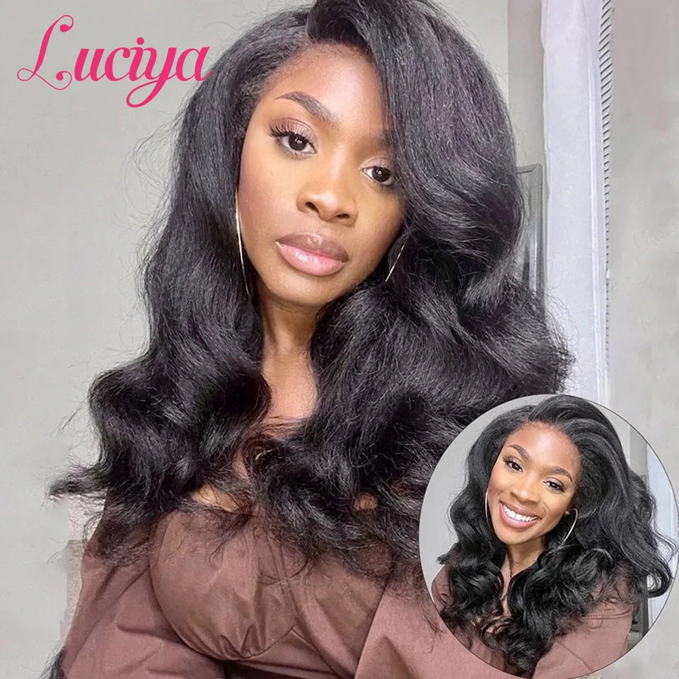 Kinky Straight HD Lace Front Premium Wig