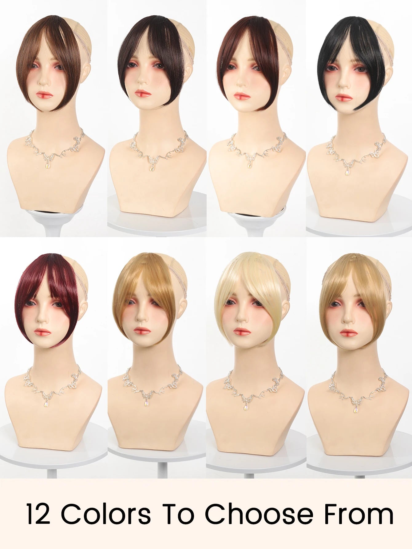 Synthesis Wig Middle-Part Clip-In Bangs