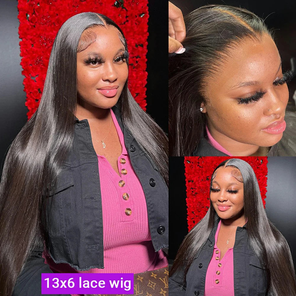 30-40 Inch Straight Lace Front Wigs
