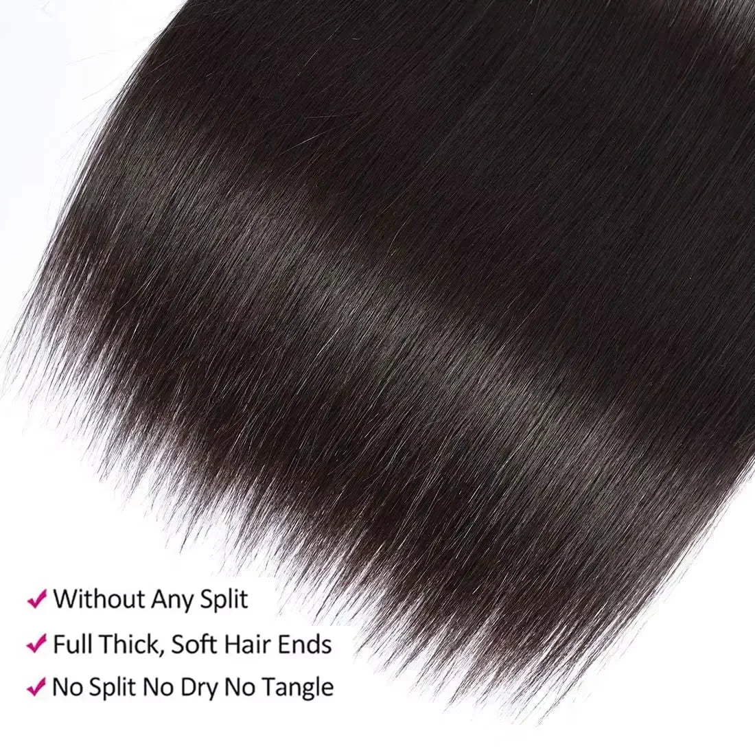 30-40 Inch Bone Straight Hair Bundles