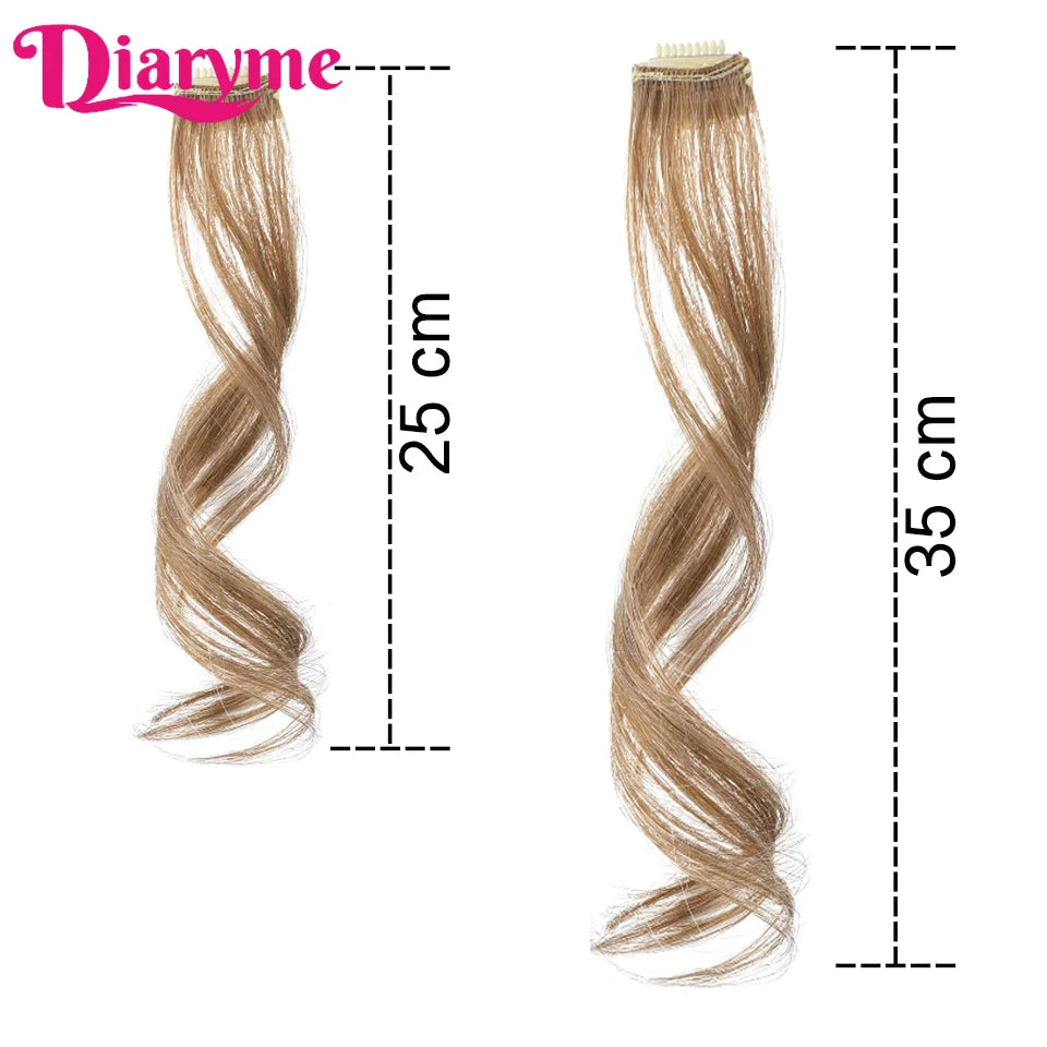 2 PCS Wavy Curly Clip-in Bangs