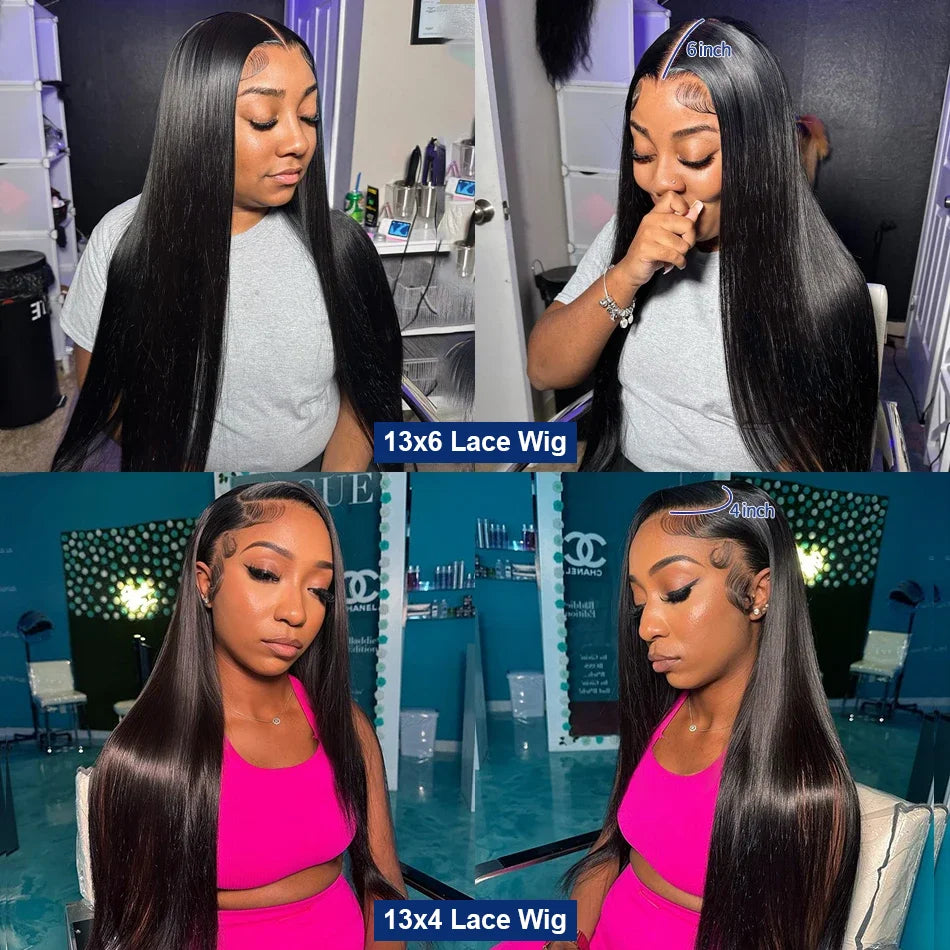 30-40 Inch Straight Lace Front Wigs