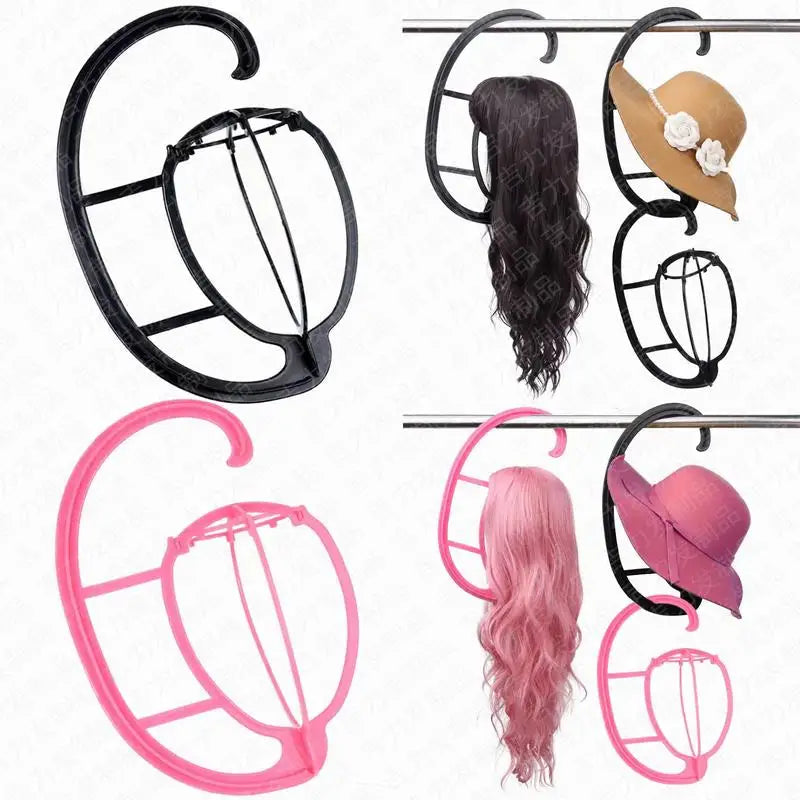 Detachable Portable Plastic Hanging Wig Stand