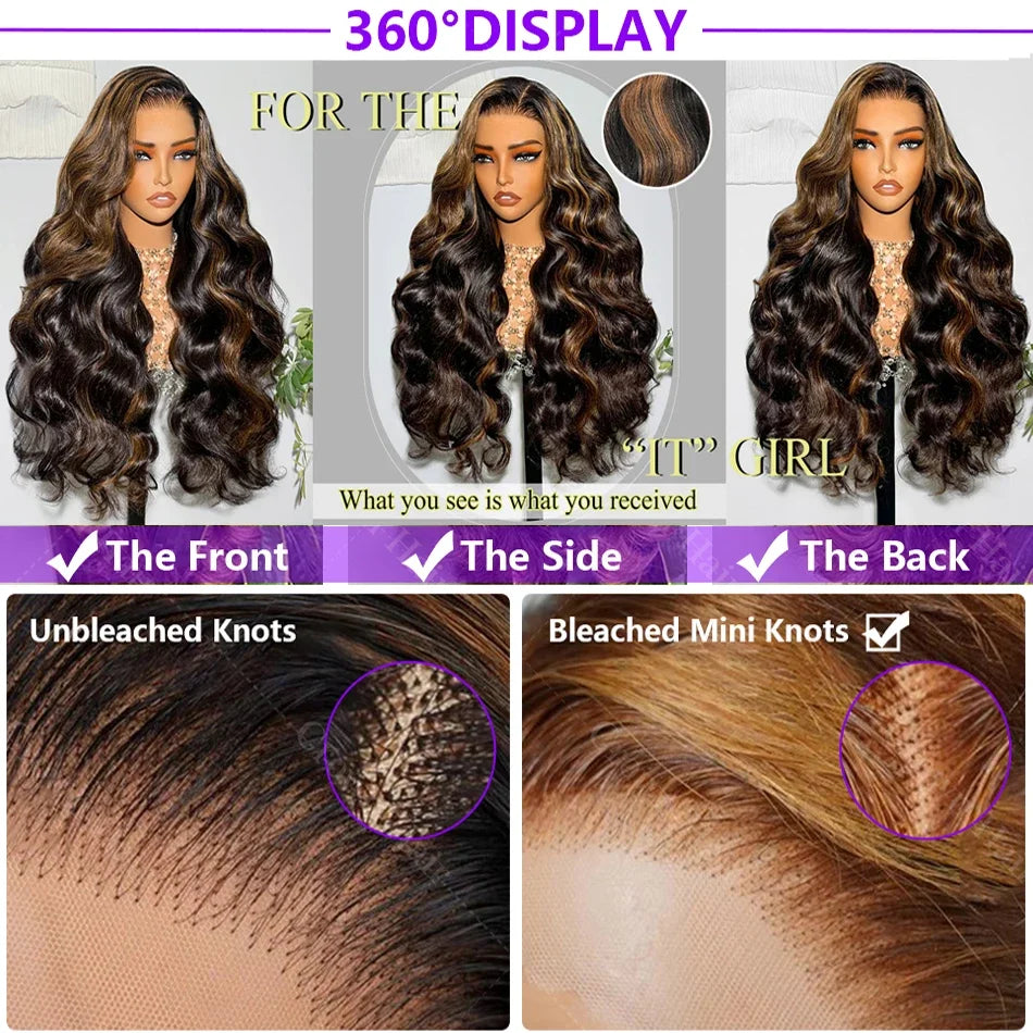 1B/30 Body Wave 30 Inch premium Lace Wig