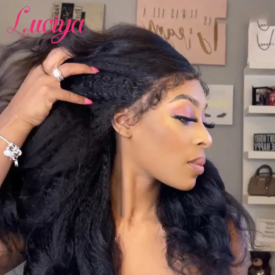 Kinky Straight HD Lace Front Premium Wig