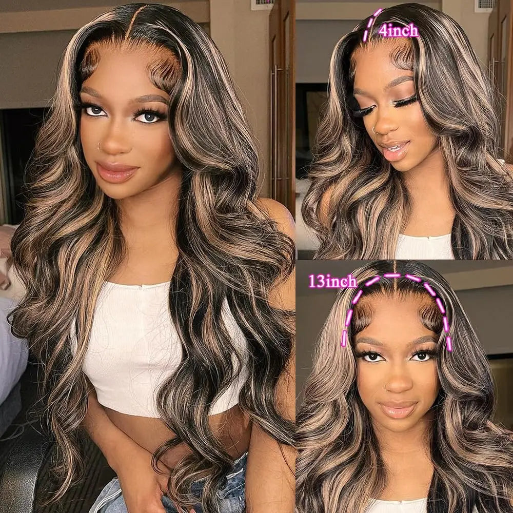 1B/30 Body Wave 30 Inch premium Lace Wig