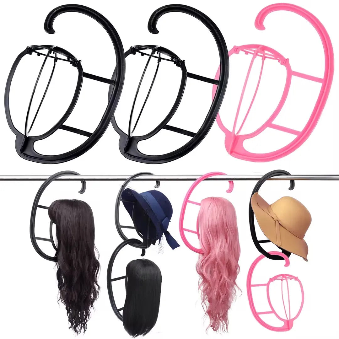 Detachable Portable Plastic Hanging Wig Stand
