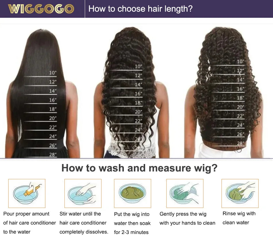 Wiggogo Orange Ginger Body Wave Lace Wig