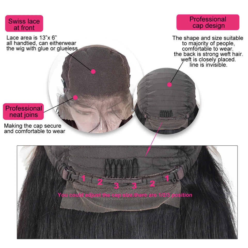 Kinky Straight HD Lace Front Premium Wig