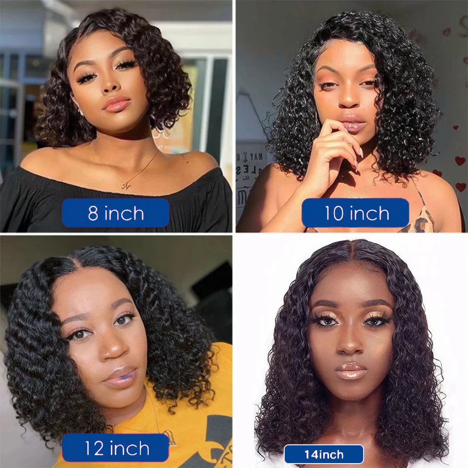 Jerry Curly Short Bob Wig 13x4 - Effortlessly Chic