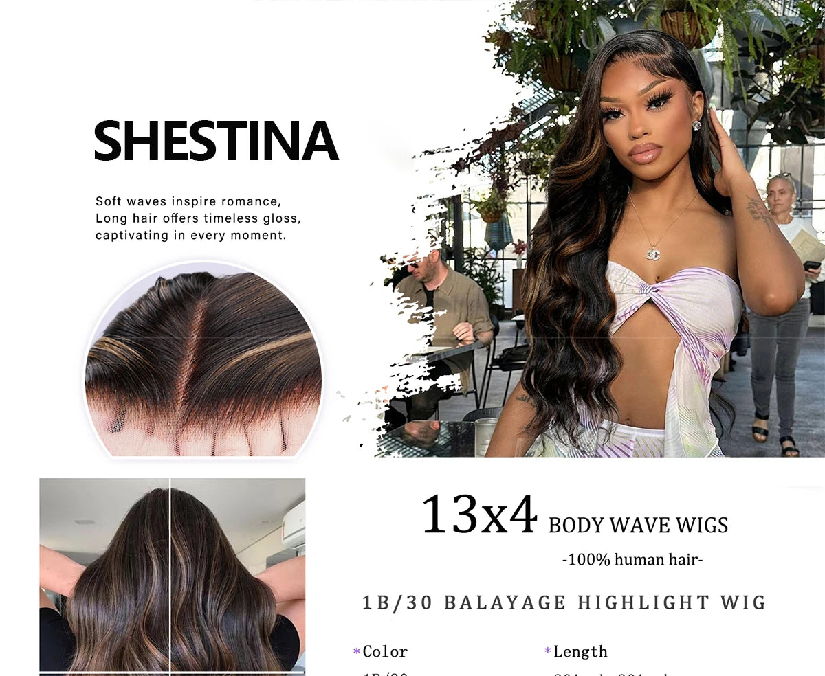 1B/30 Body Wave 30 Inch premium Lace Wig