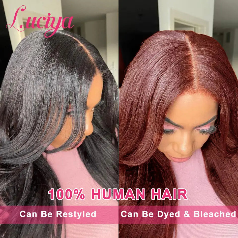 Kinky Straight HD Lace Front Premium Wig