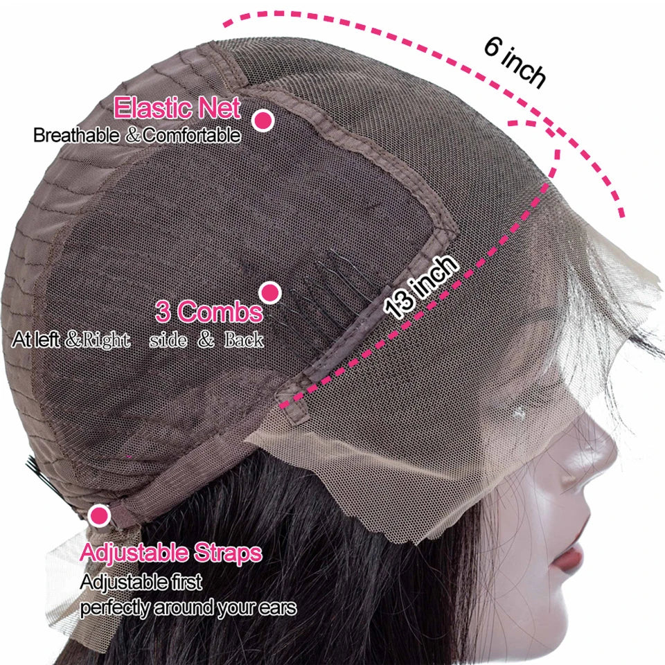 Kinky Straight HD Lace Front Premium Wig