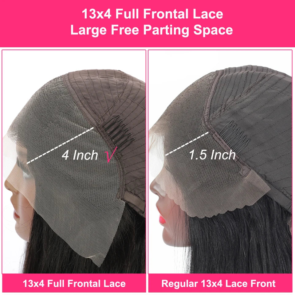 Kinky Straight HD Lace Front Premium Wig