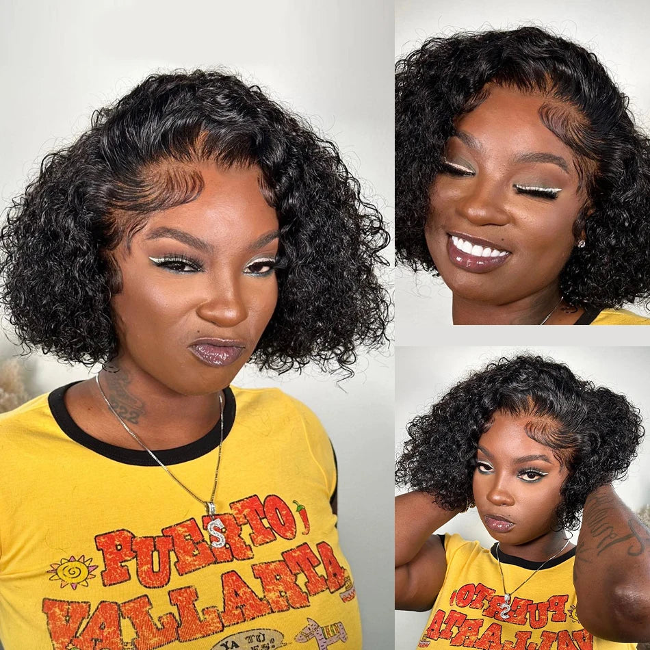 Jerry Curly Short Bob Wig 13x4 - Effortlessly Chic