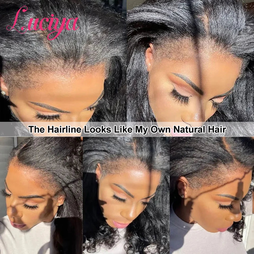 Kinky Straight HD Lace Front Premium Wig