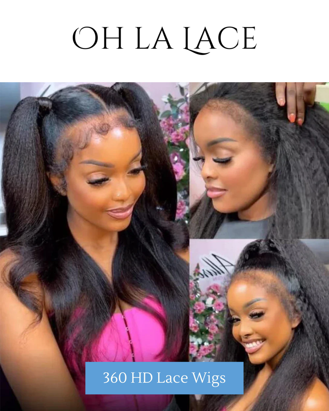 40-Inch Kinky Yaki Straight Lace Front Wig - Ultimate Elegance