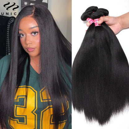 Yaki Straight Human Hair Bundles